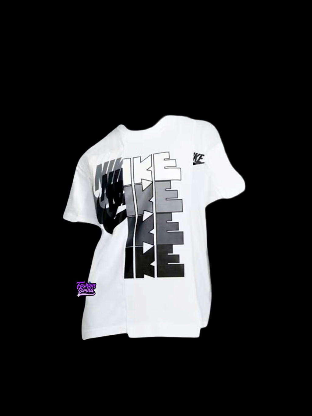 Sacai Nike Women’s Limited Edition Hybrid White Obsidian Collaboration T-Shirt